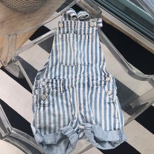 Gap striped overalls